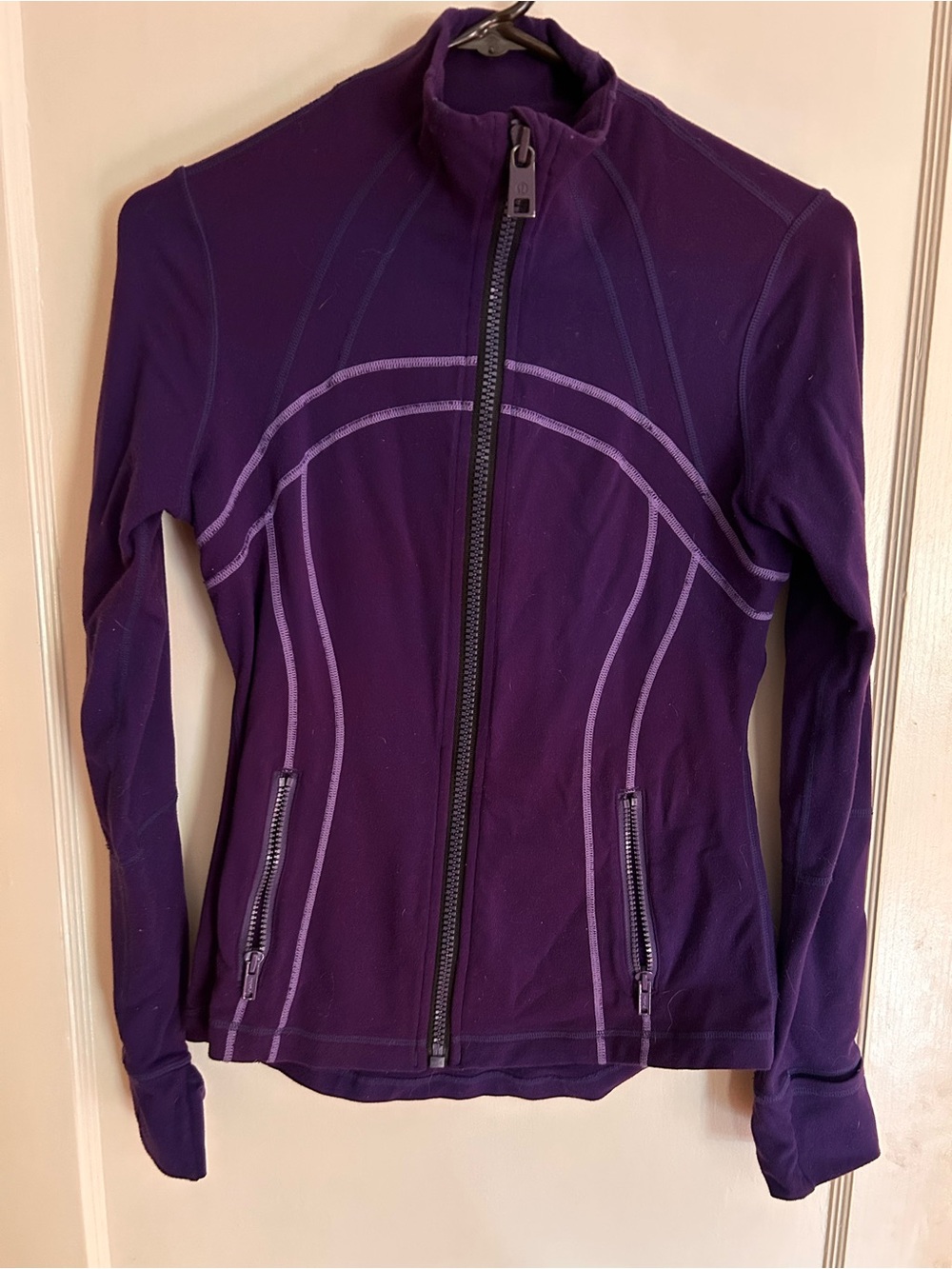 Lululemon Women’s Coury Purple with lilac contrast stitch Full-Zip Active Jacket